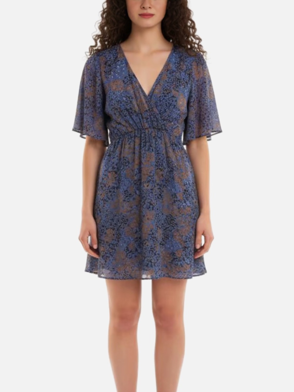 NWOT Rewind Purple Floral Dress size XS